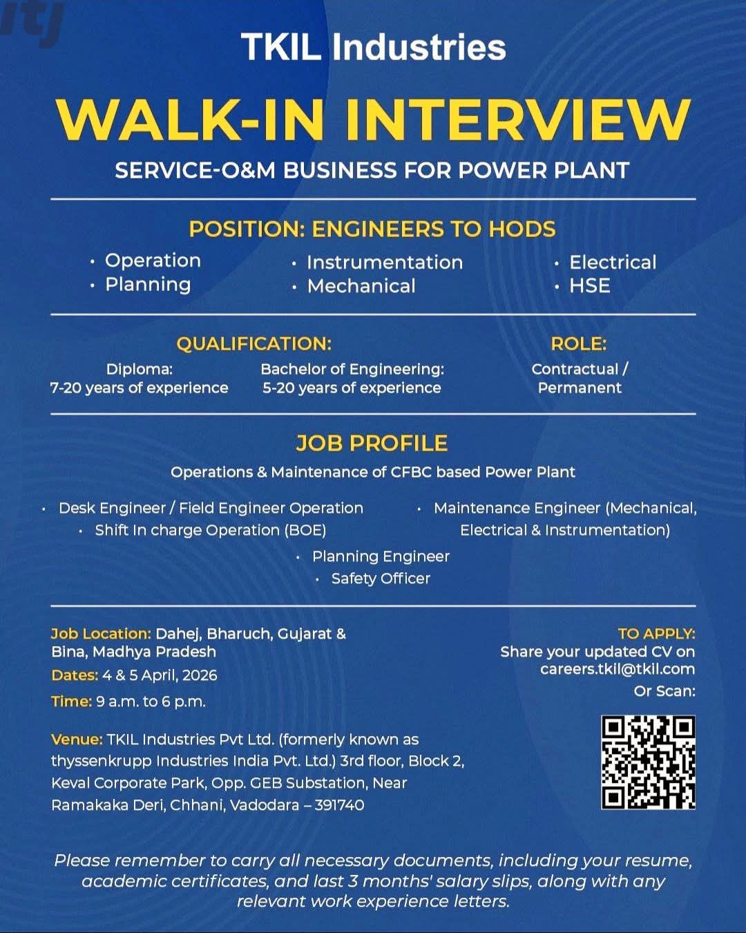 Career Opportunities At TKIL Industries