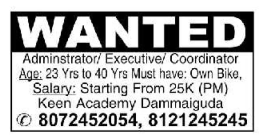 Hiring Adminstrator, Executive & Coordinator