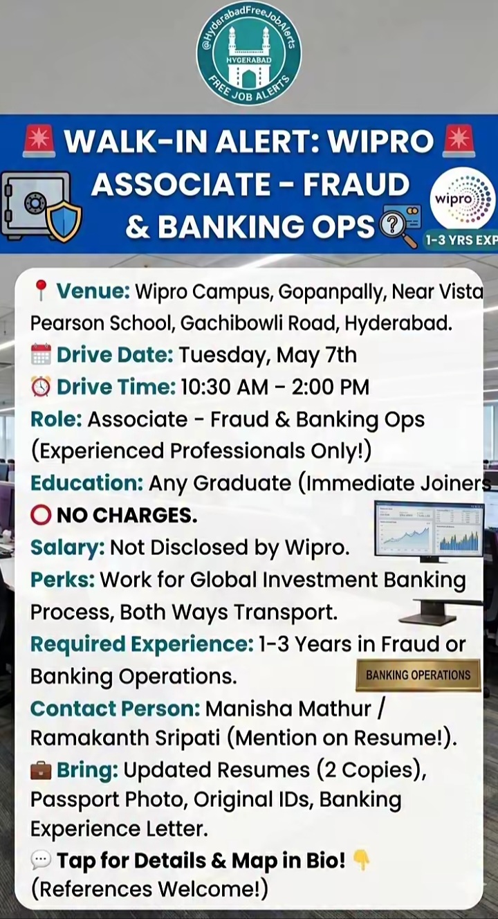 Hiring Associate – Fraud & Banking Ops