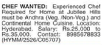 Hiring Chef