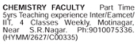 Hiring Chemistry Faculty