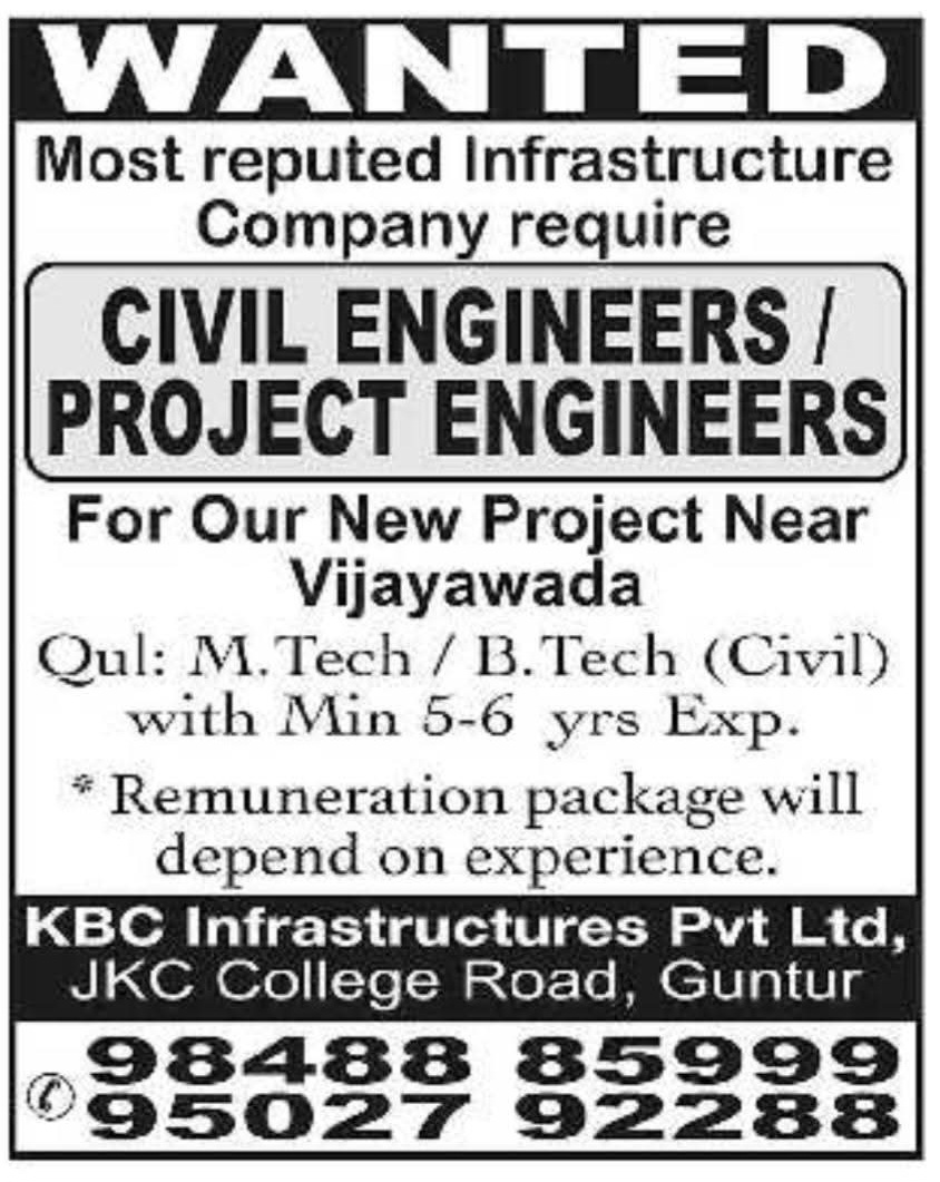 Hiring Civil/ Project Engineers