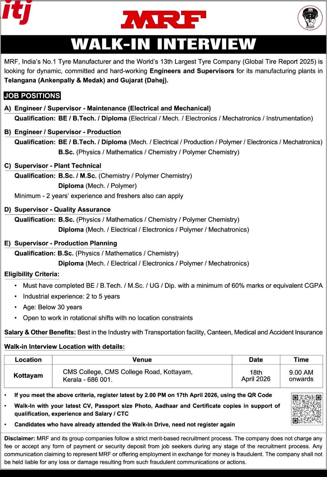 Hiring Engineers and Supervisors