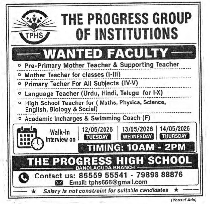 Hiring Faculty at The Progress High School