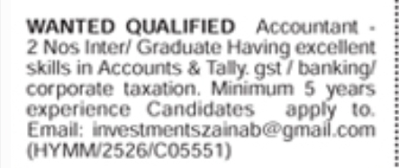 Hiring For Accountants
