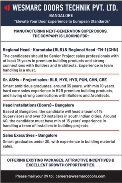 Hiring For Senior & Executive Roles