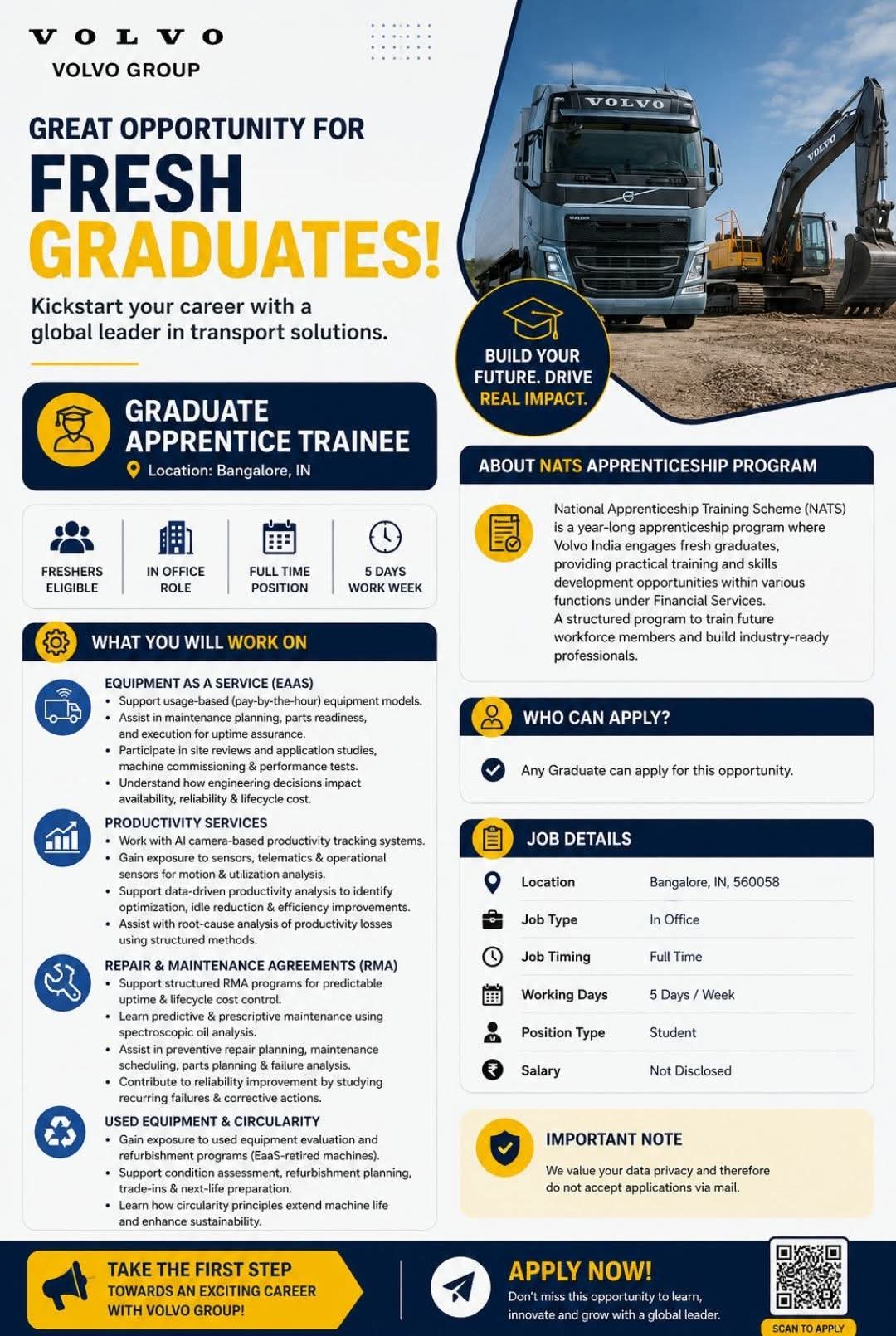 Hiring: Graduate Apprentice Trainee