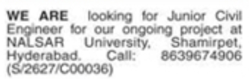 Hiring Junior Civil Engineer