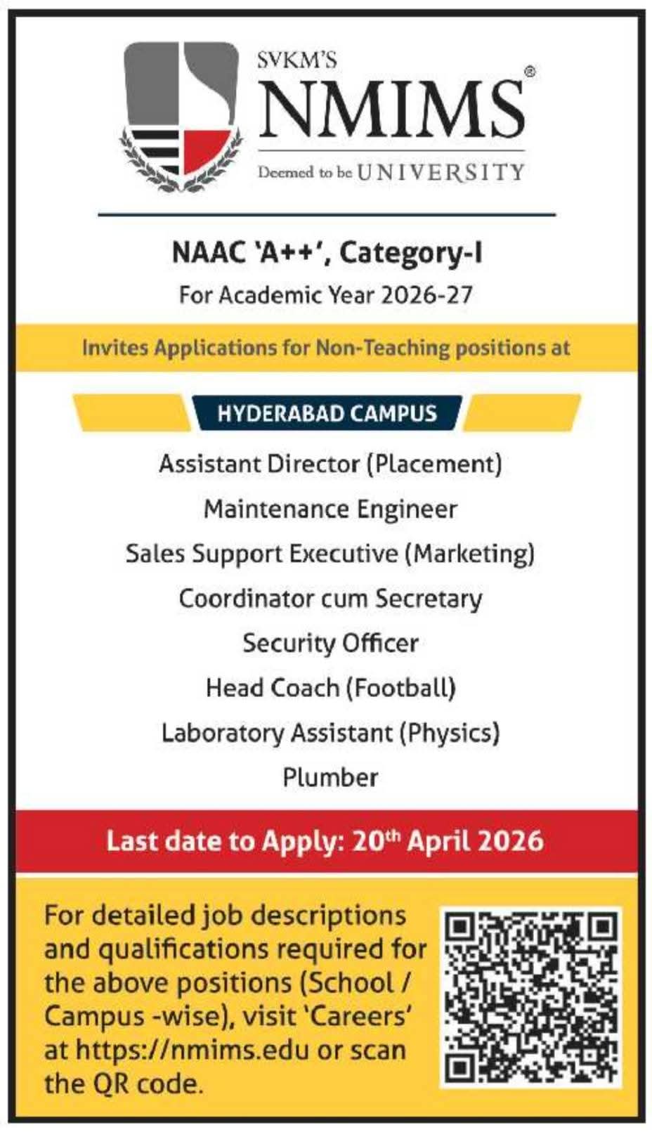 Hiring Non Teaching Staff