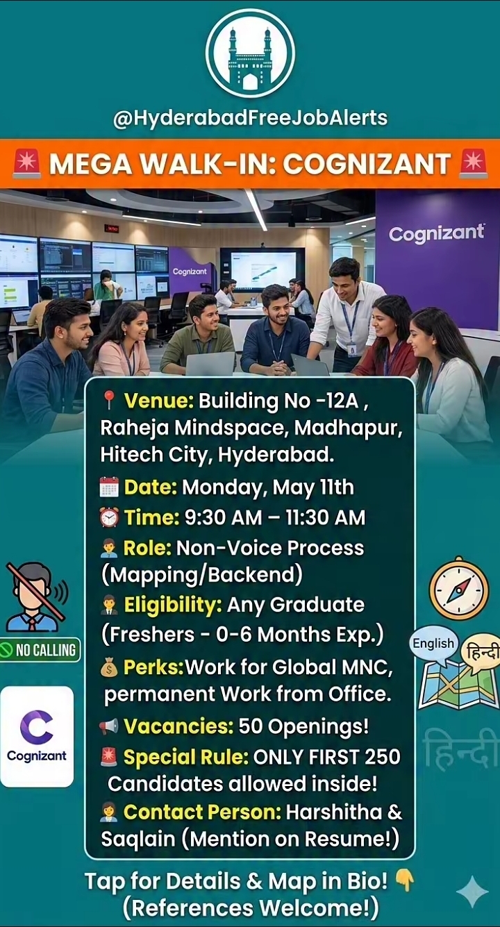 Hiring Non-Voice Process at Cognizant