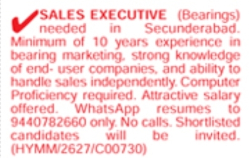 Hiring Sales Executive