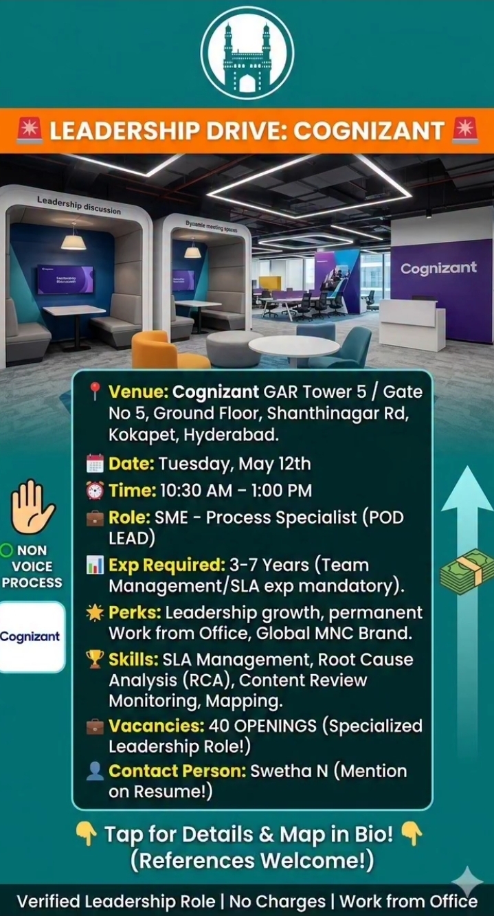 Hiring SME - Process Specialist at Cognizant