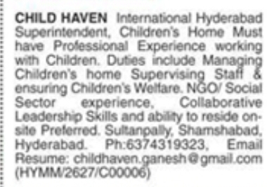 Hiring Superintendent