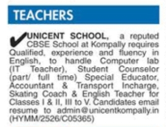 Hiring  Teachers