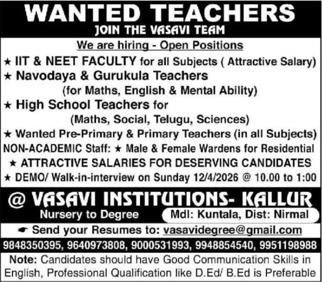 Hiring Teachers