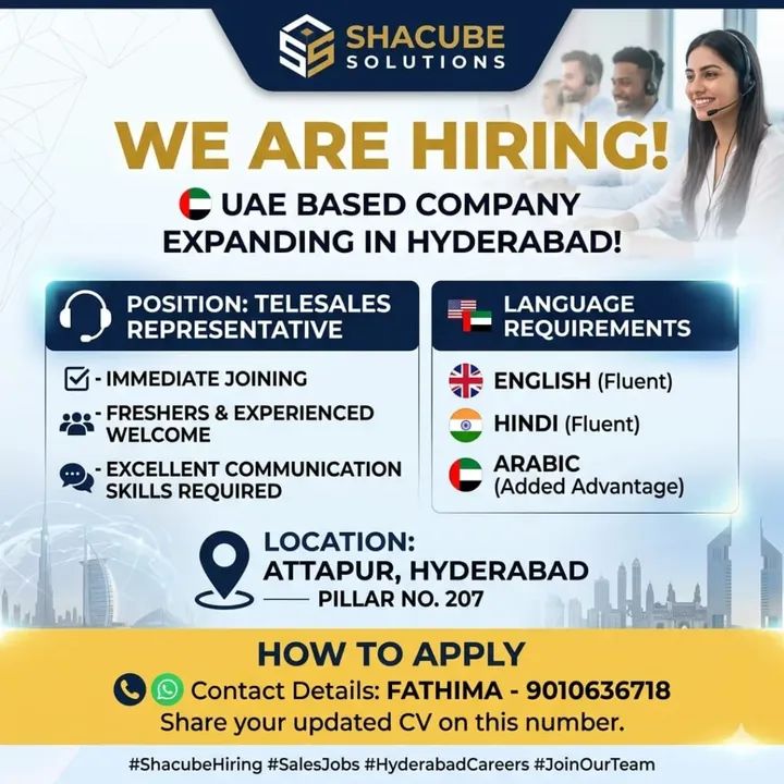 Hiring Telesales Representative