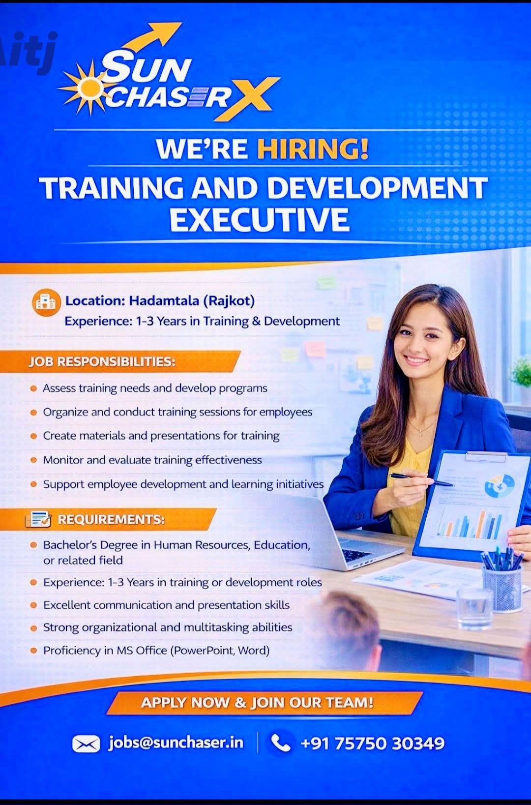 Hiring: Training & Development Executive