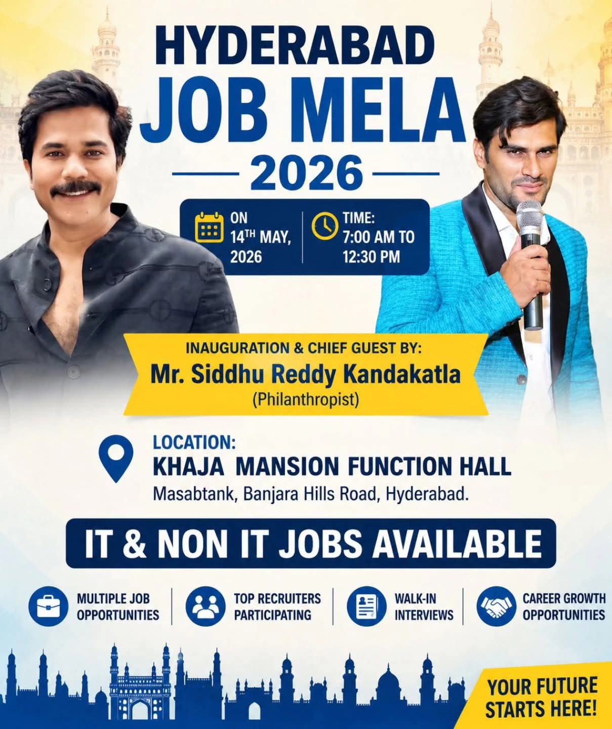 Hyderabad Job Mela 2026 at Khaja Mansion