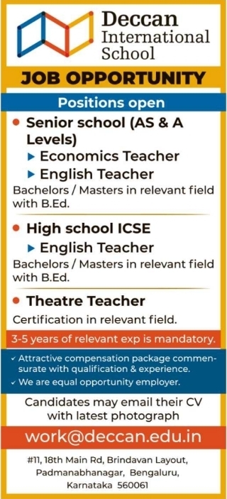 Job Opportunities: Deccan International School