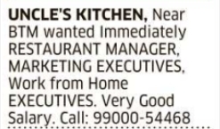 Job Opportunity: Management & Executive Roles at Uncle's Kitchen
