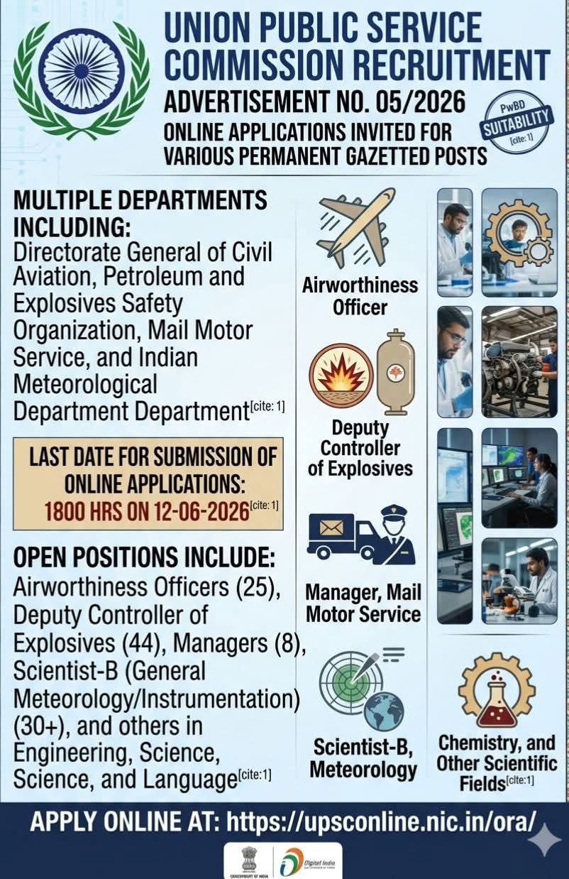 Job Opportunity: Permanent Gazetted Posts at UPSC