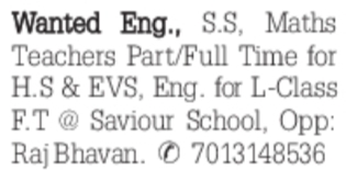 Job Opportunity: Teachers Wanted at Saviour School
