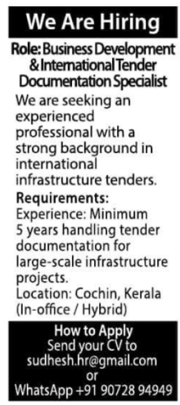 Job Vacancy for Documentation Specialist