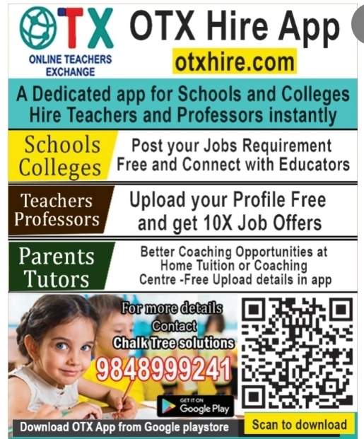 OTX Hire App for Teachers, Schools, and Tutors recruitment