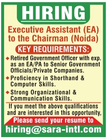 Recruitment of Executive Assistant to the Chairman