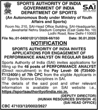 SAI Performance Analyst Jobs 2026