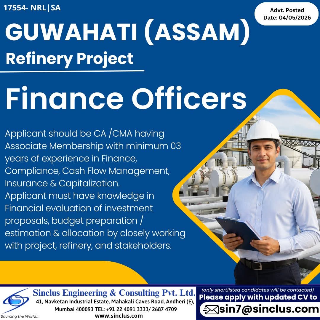 Urgent Hiring for Assam