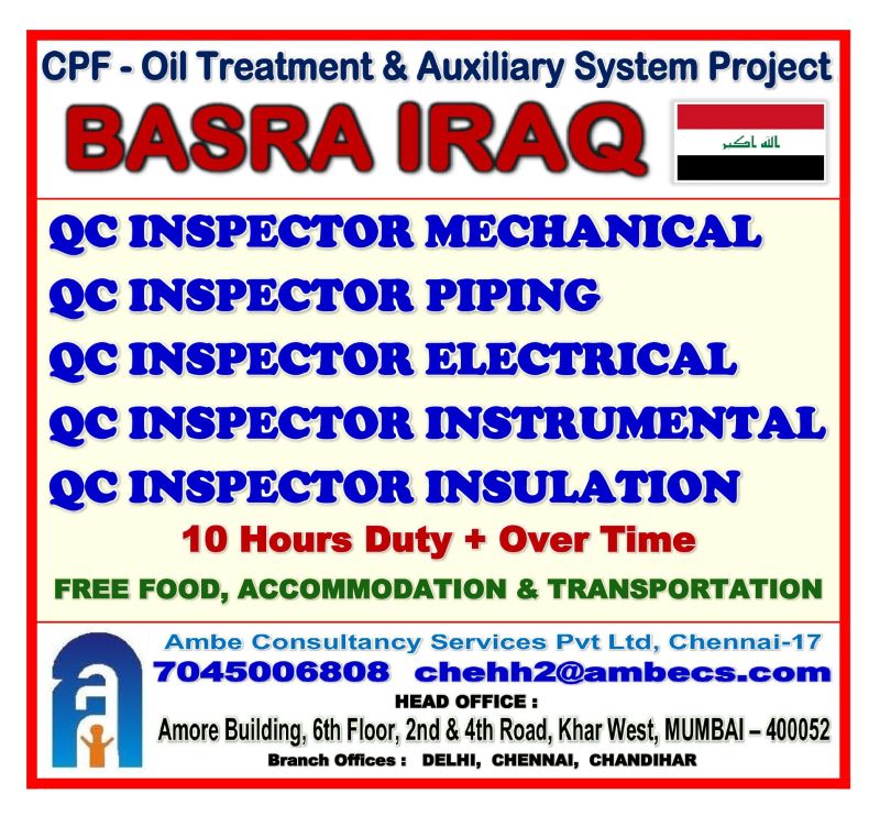 Urgent Hiring for Basra