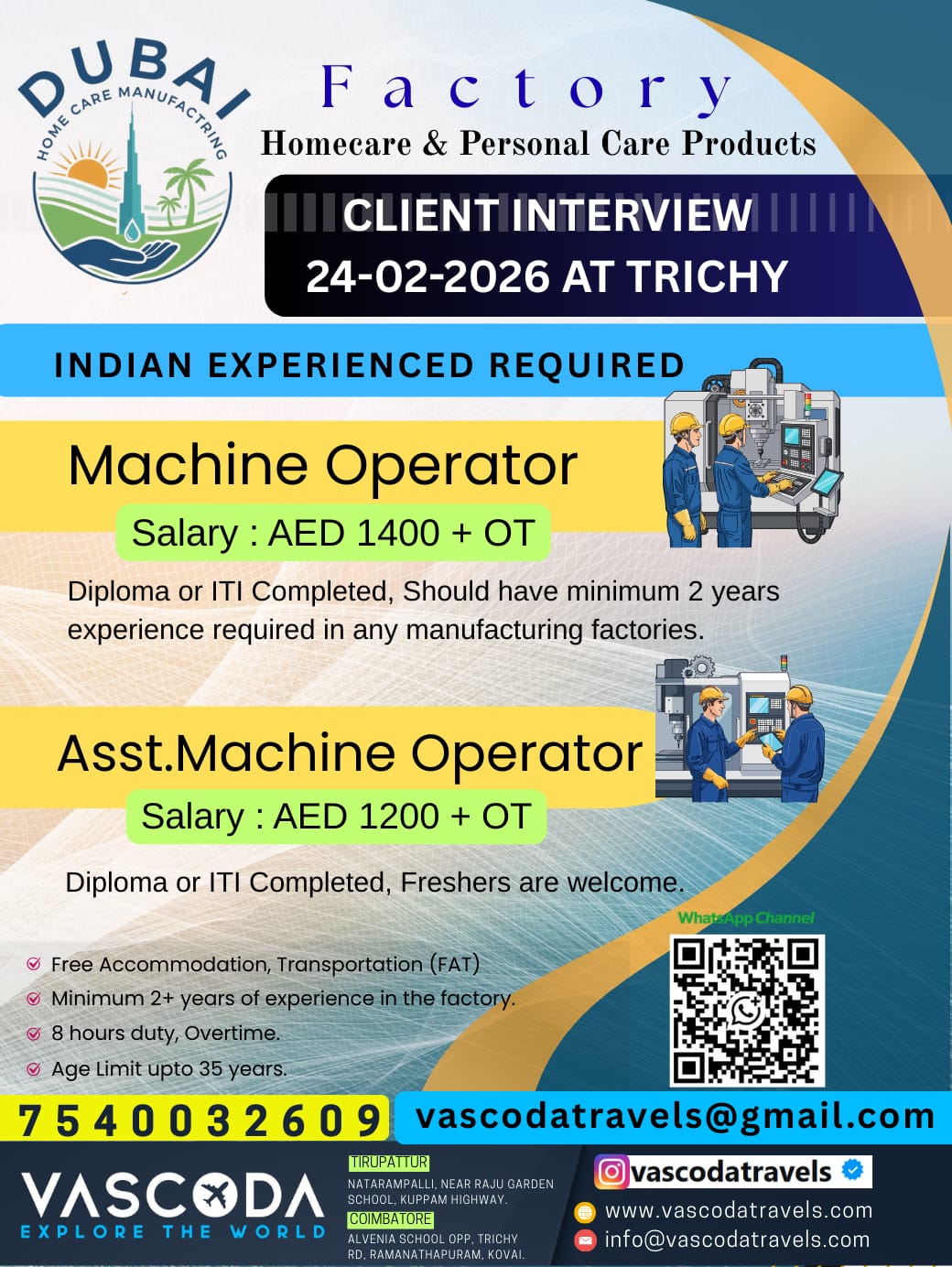 Urgent Hiring for Dubai