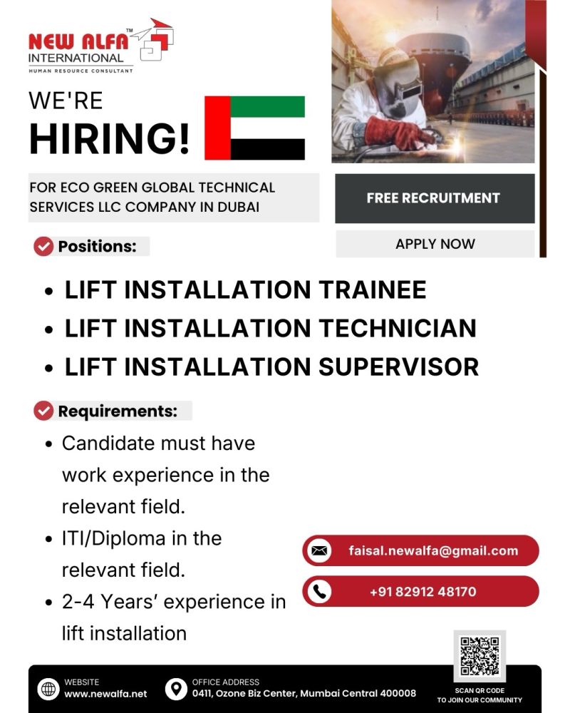 Urgent Hiring for Dubai