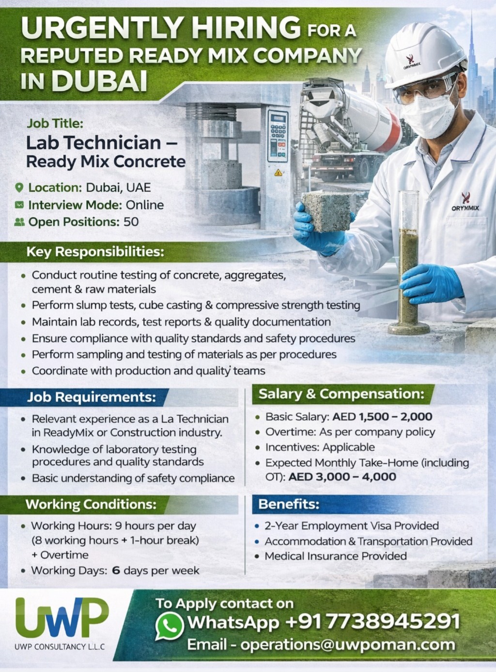 Urgent Hiring for Dubai