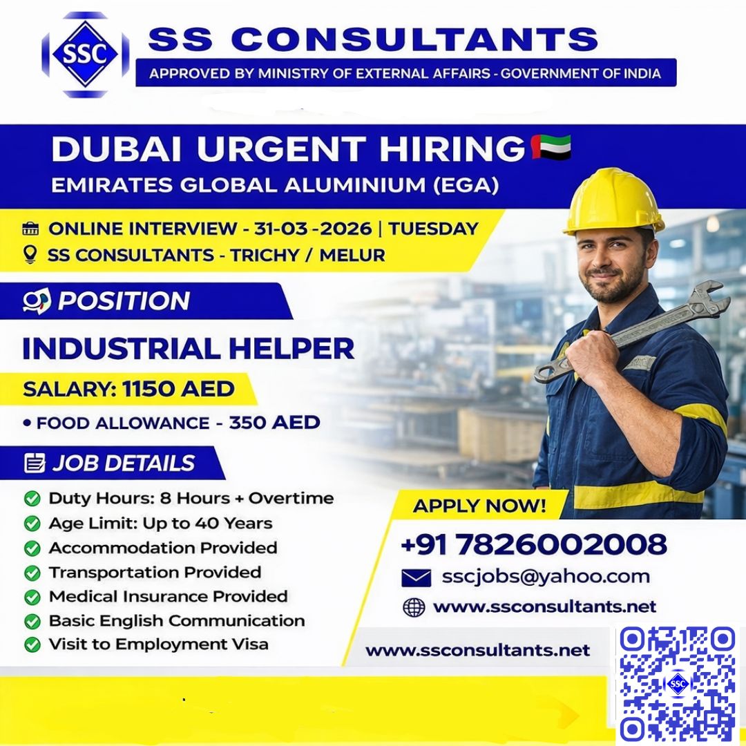 Urgent Hiring for Dubai