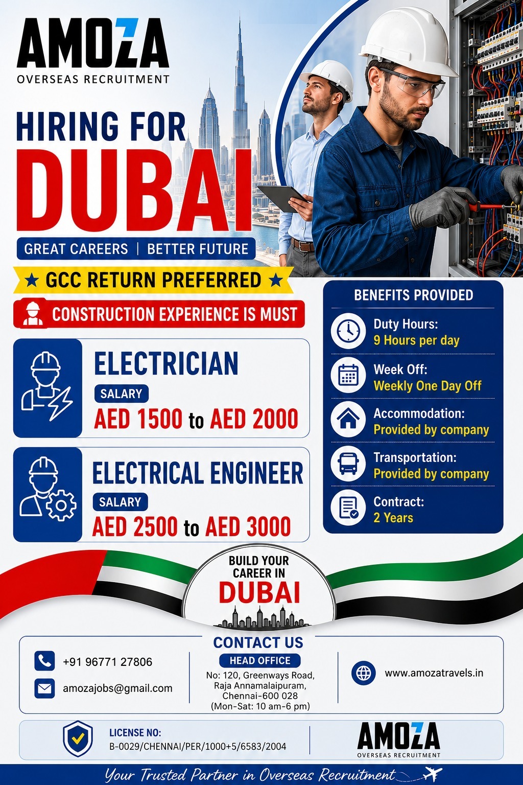 Urgent Hiring for Dubai