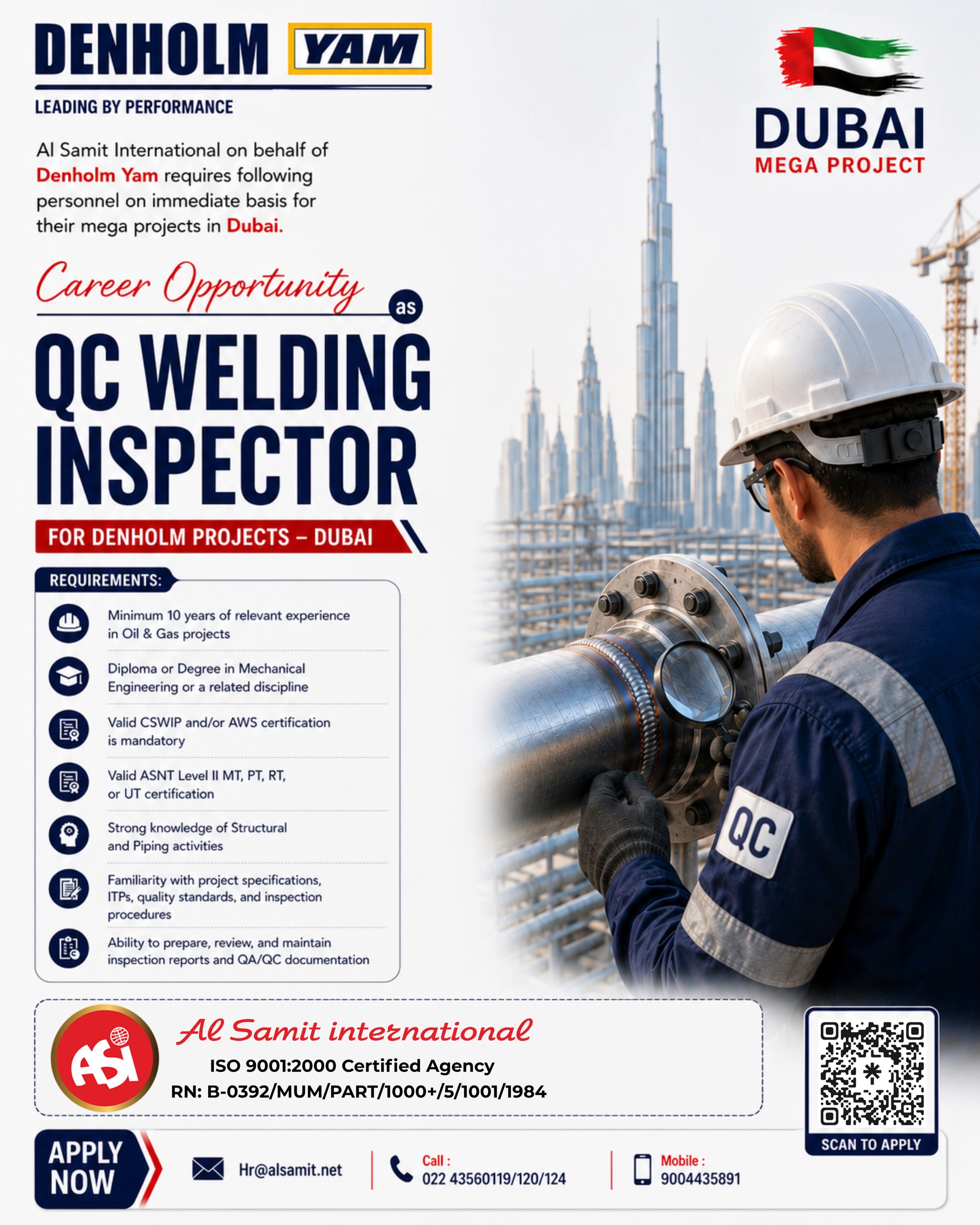 Urgent Hiring for Dubai