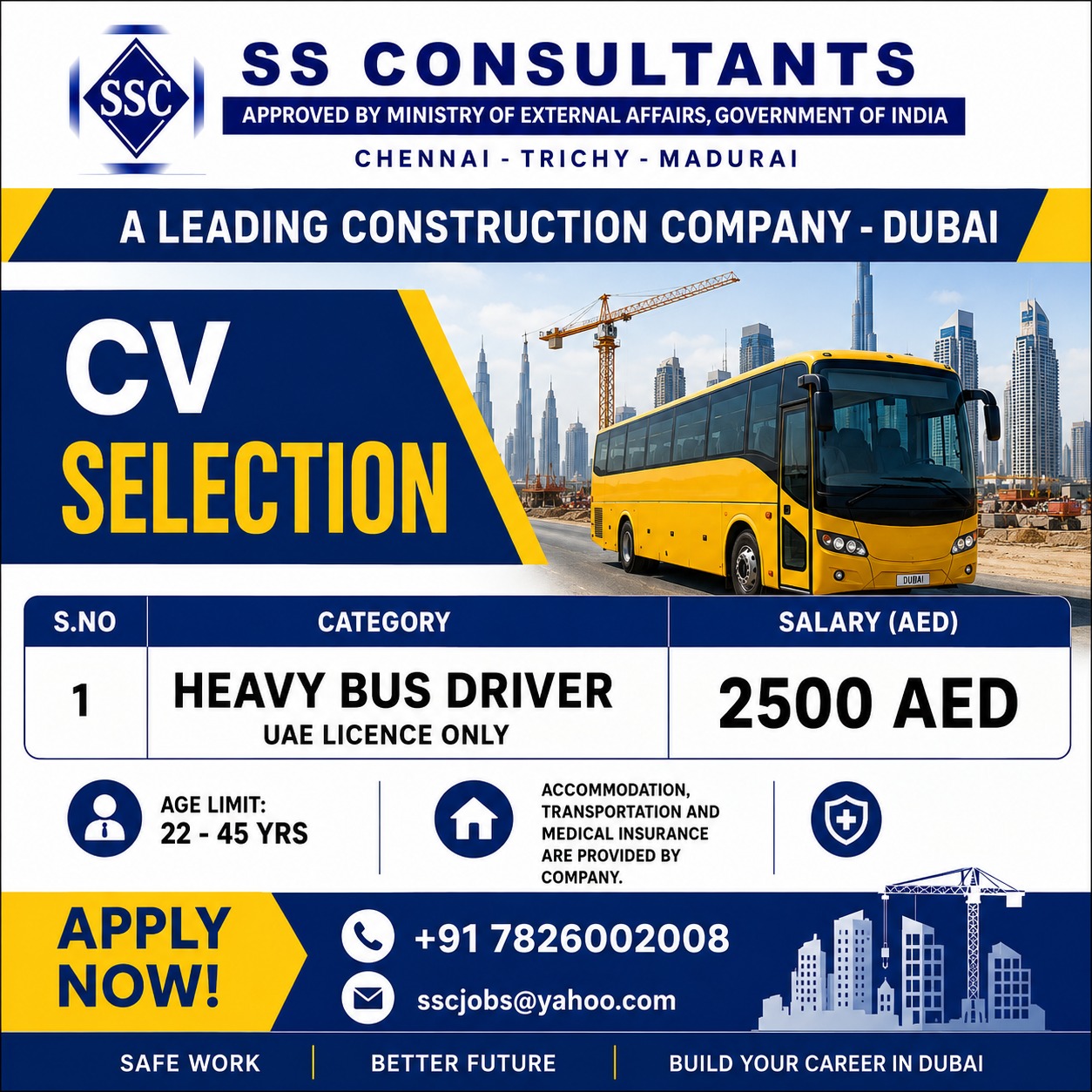 Urgent Hiring for Dubai
