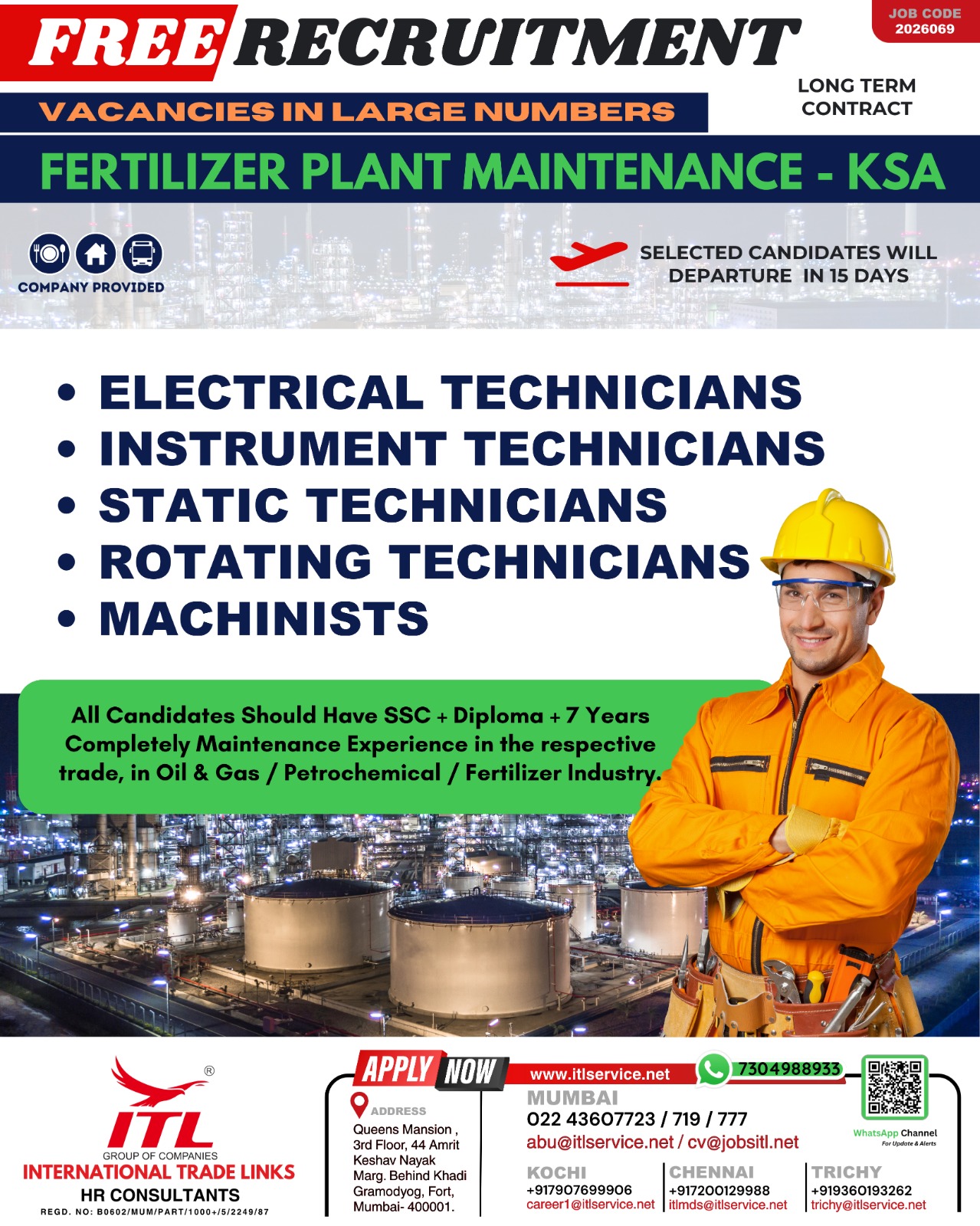 Urgent Hiring for KSA