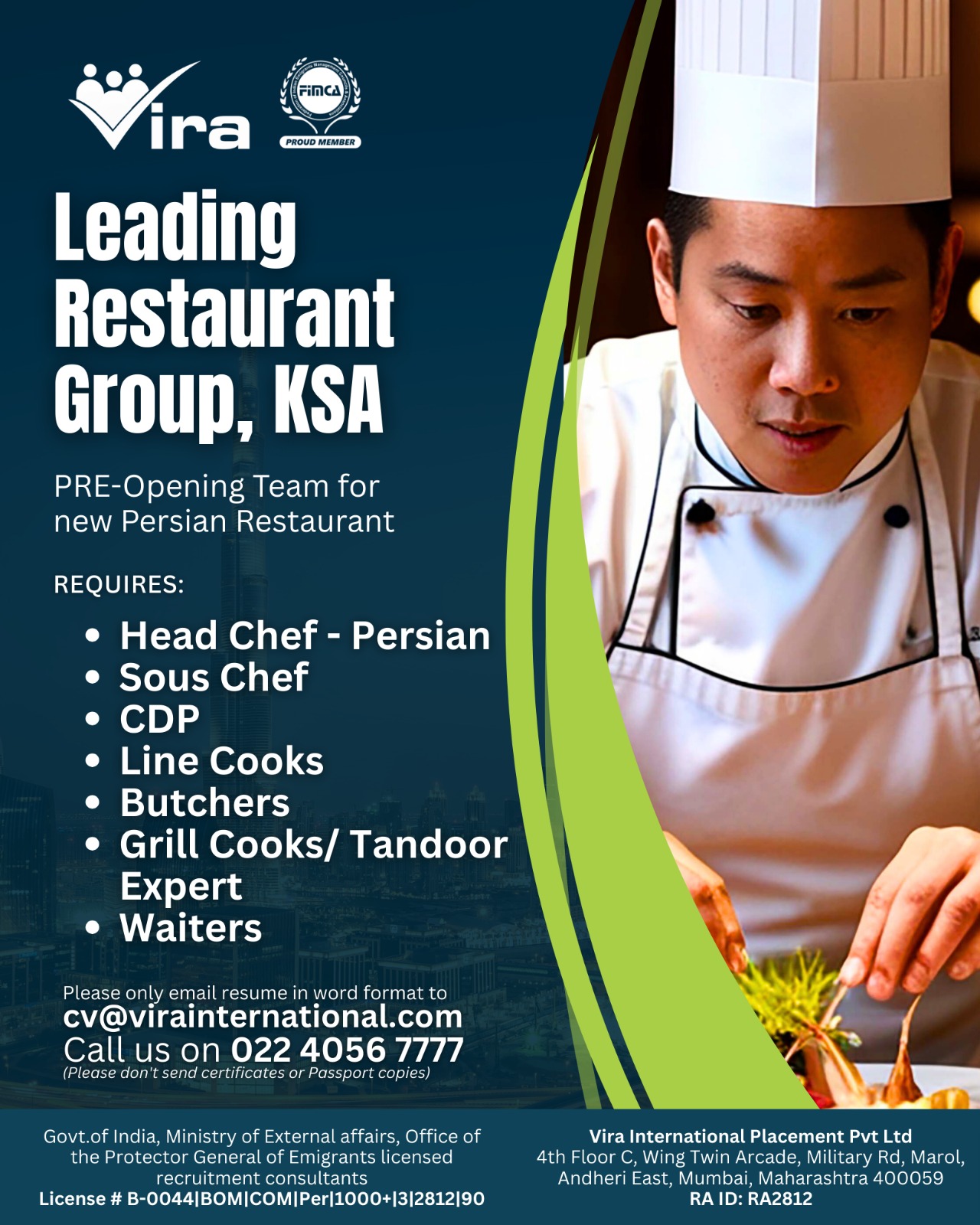 Urgent Hiring for KSA