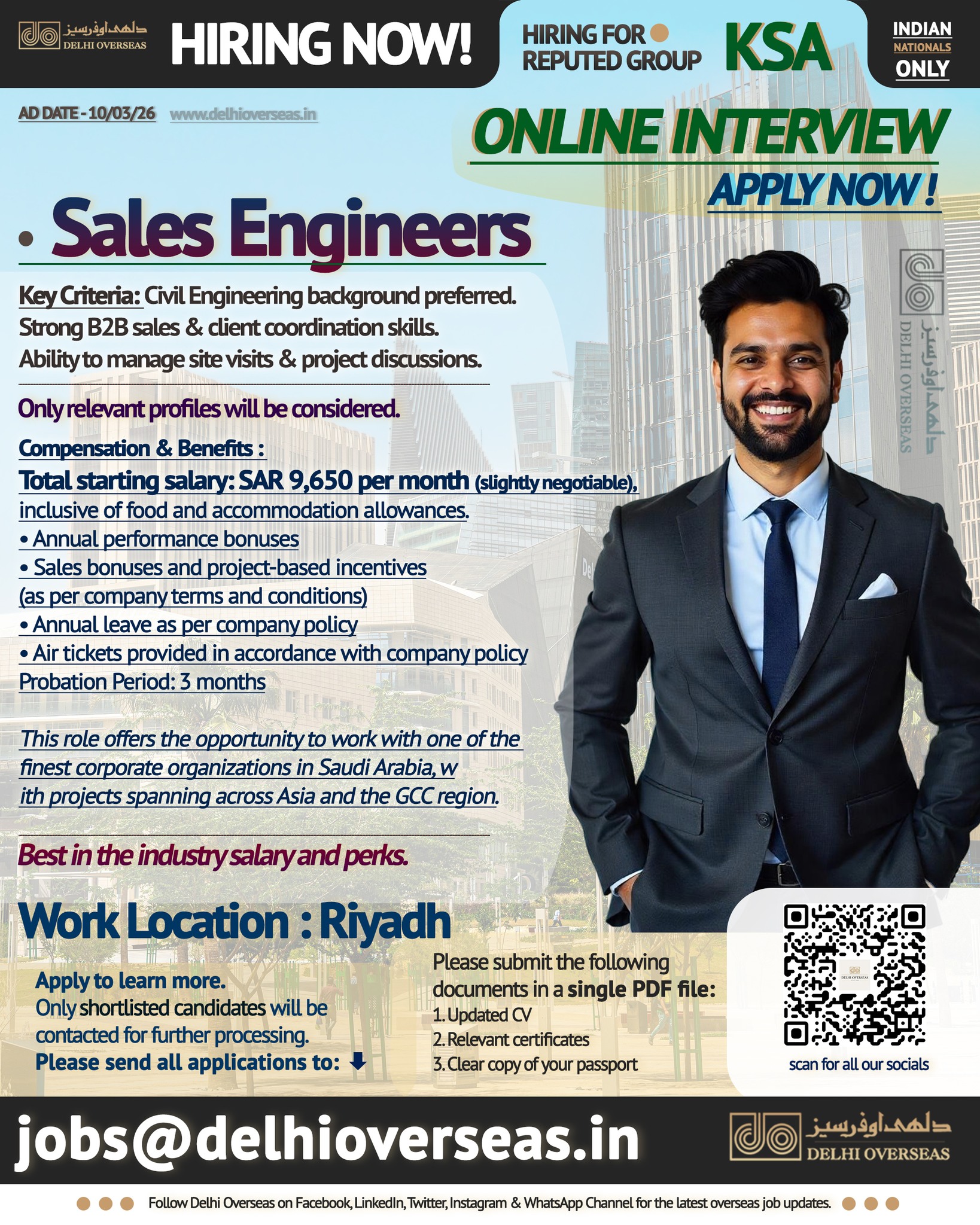 Urgent Hiring for KSA