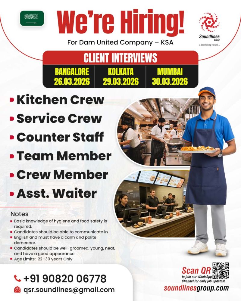 Urgent Hiring for KSA