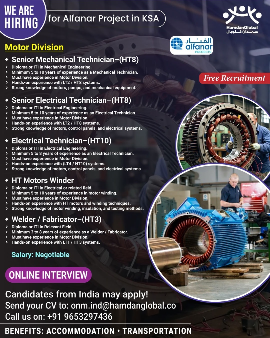 Urgent Hiring for KSA