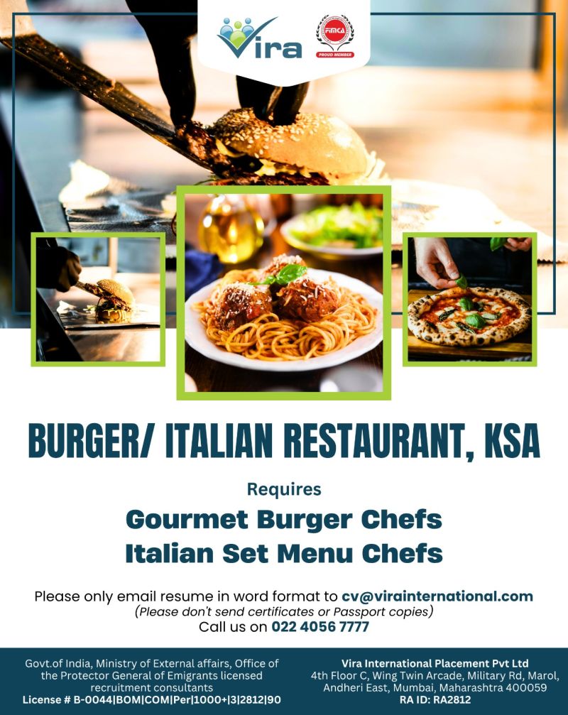Urgent Hiring for KSA
