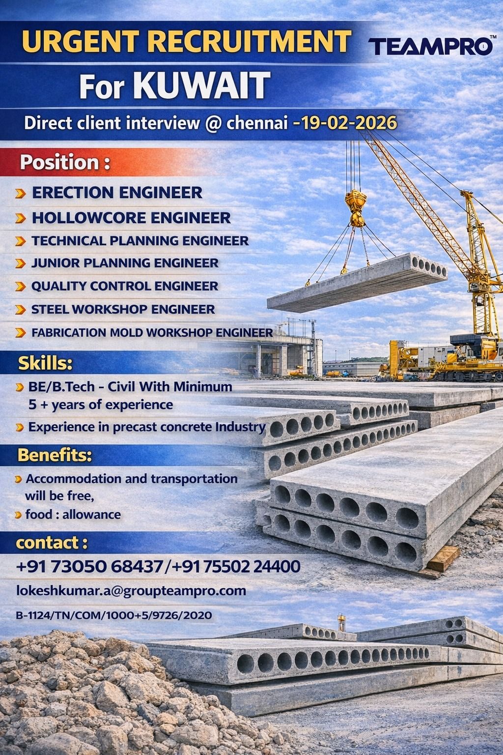 Urgent Hiring for Kuwait