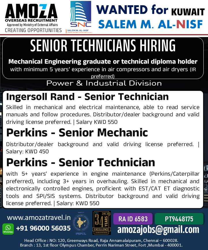 Urgent Hiring for Kuwait