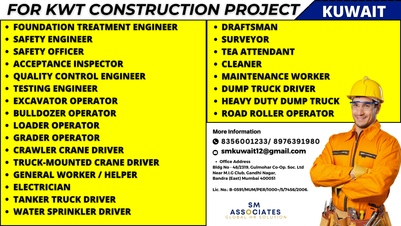 Urgent Hiring for Kuwait