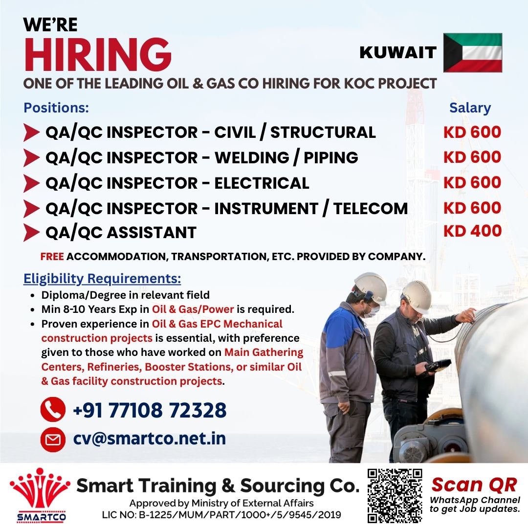 Urgent Hiring for Kuwait