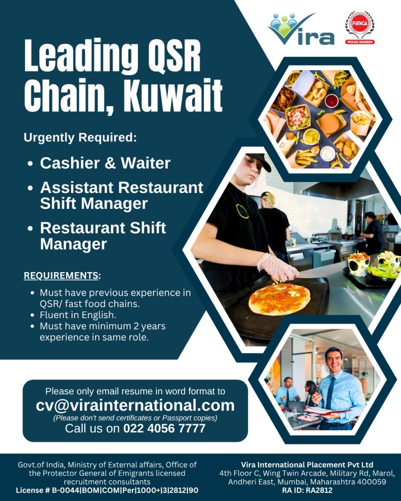 Urgent Hiring for Kuwait